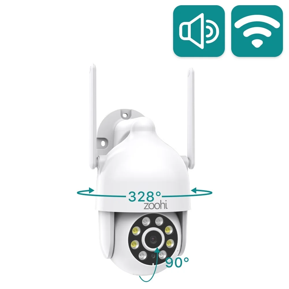 

, Беспроводная камера видеонаблюдения 3 Мп, IP-камера ПНН с Wi-Fi, уличная купольная сетевая с функцией панорамирования и наклона, ИИ-обнаружения человека