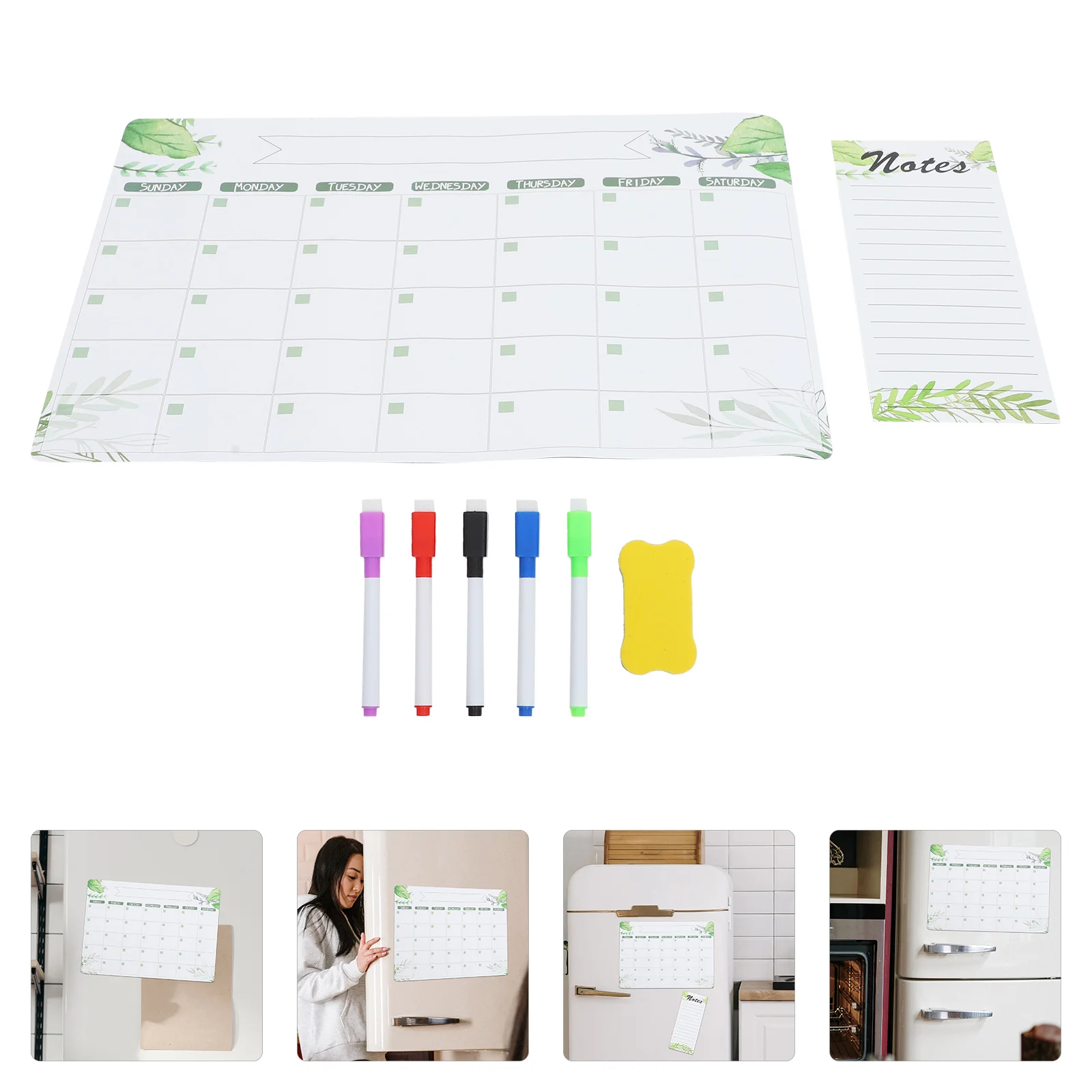 

Stickers Schedule Planning Whiteboard Calendar Fridge Paper Reminder Refrigerator Writing Dry Erase