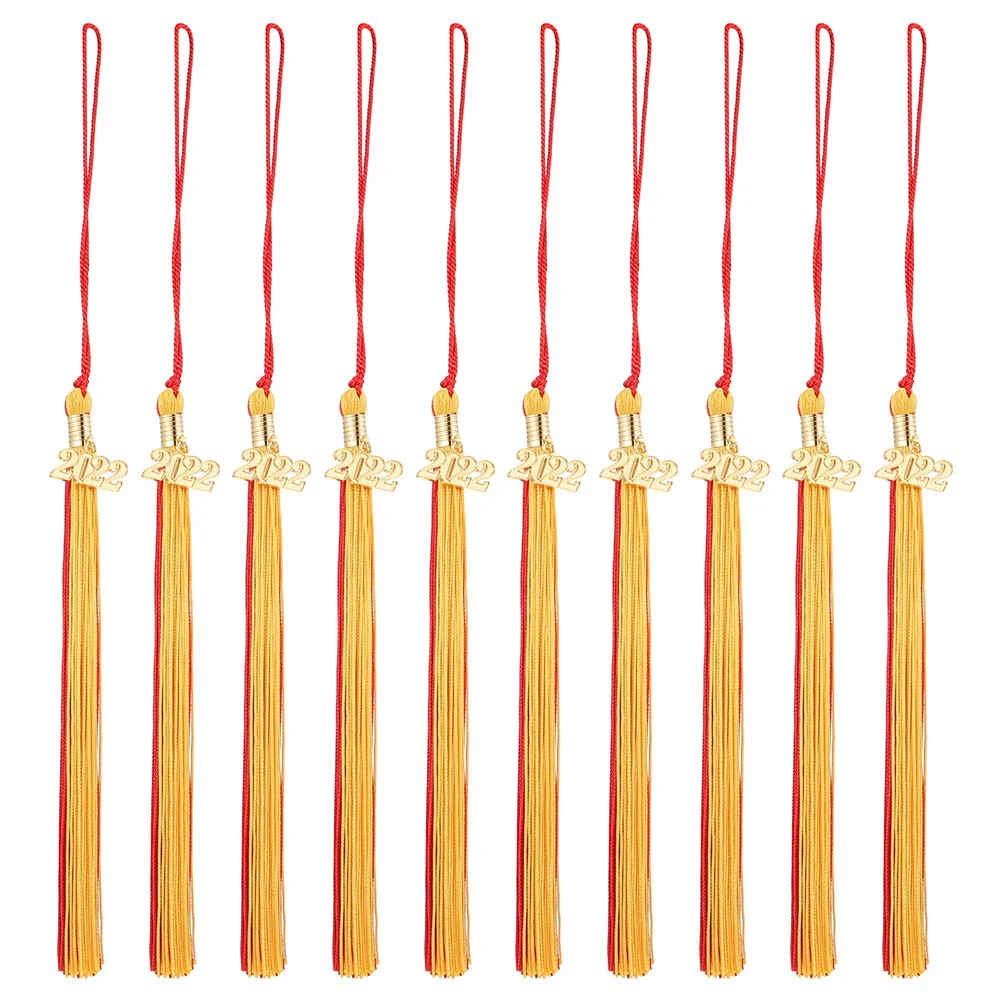 

10Pcs Graduation 2022 Bachelor Hat Tassel Fringe Hanging Ornaments