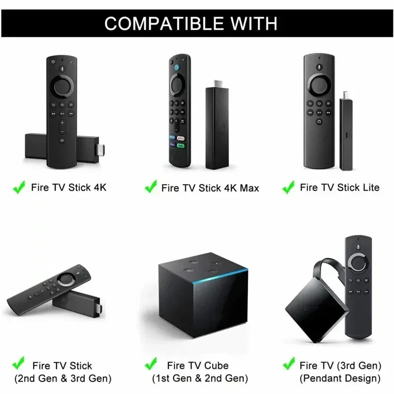 Умный голосовой пульт дистанционного управления KEBIDU, замена для TV Stick 4K MAX Lite Cube, совместим с Alexa для Fire Stick TV 3-го поколения (art.: 3920db35f56be) - 3920db35f56be