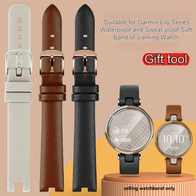 Фото Ремешок из натуральной кожи для смарт-часов Garmin Lily series №1