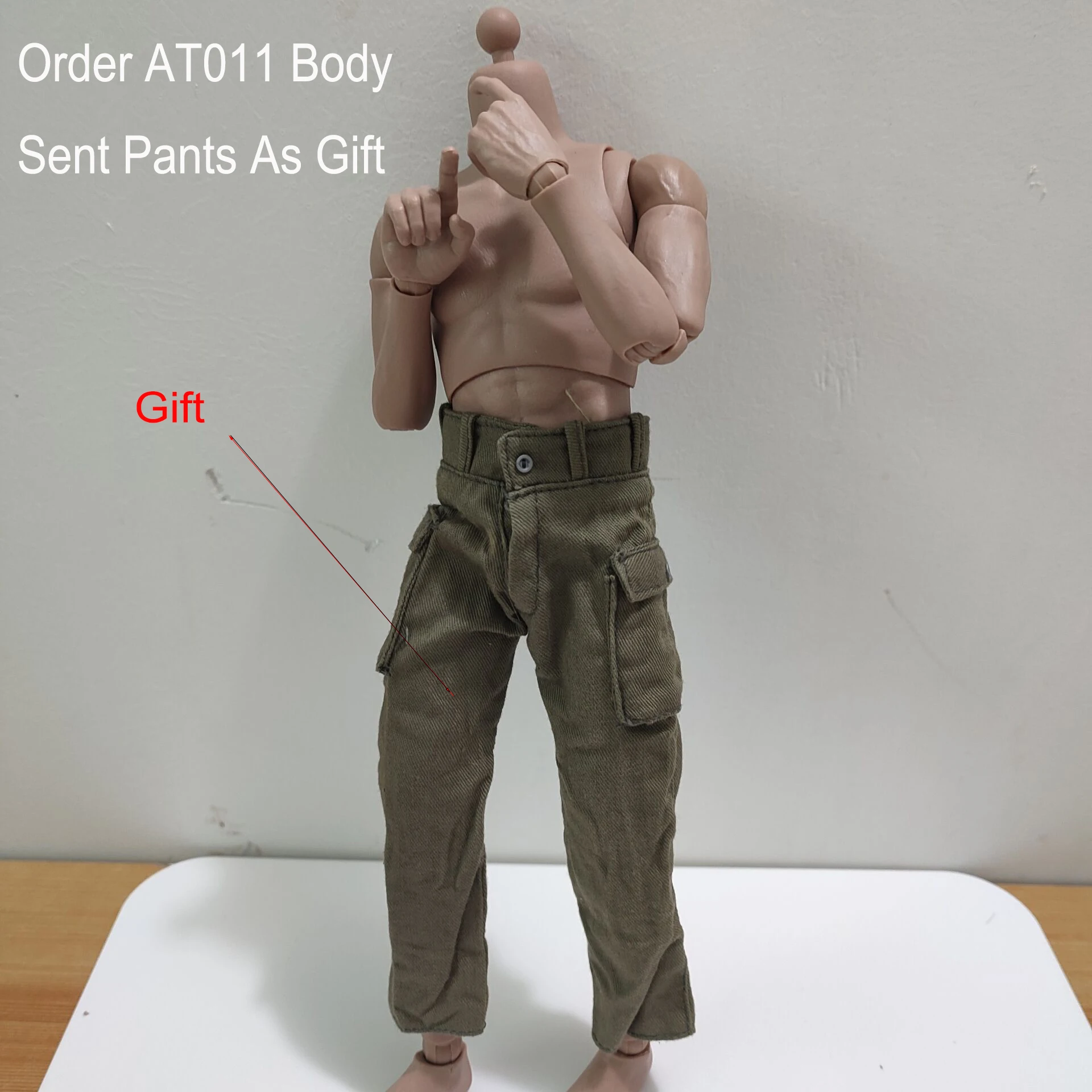 

WorldBox AT011 1/6 Soldiers Model Narrow shoulders Action Figure Male Muscle Body Send Pants As Gift Fit 12” HeadSculpted