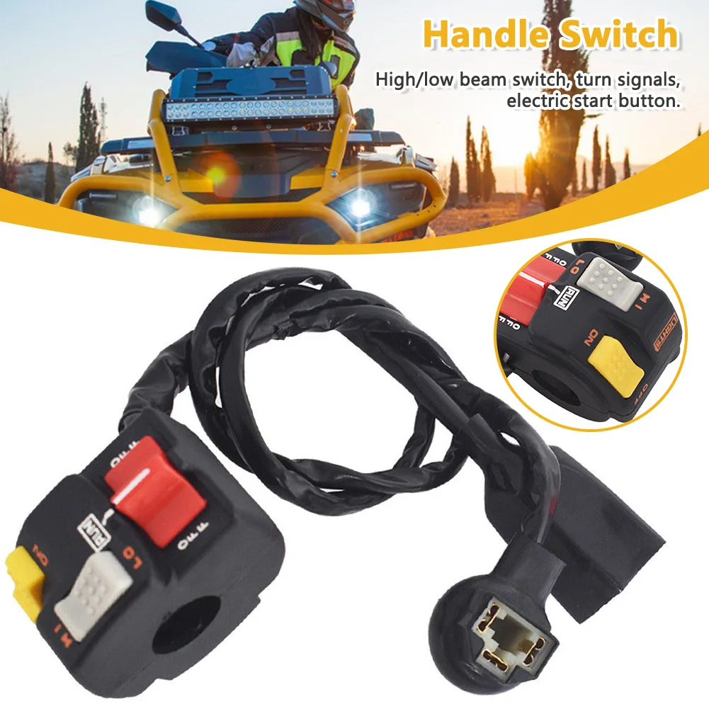 

Handlebar On/Off Button Durable Headlight Start Stop Control Button Motorcycle Handle Parts