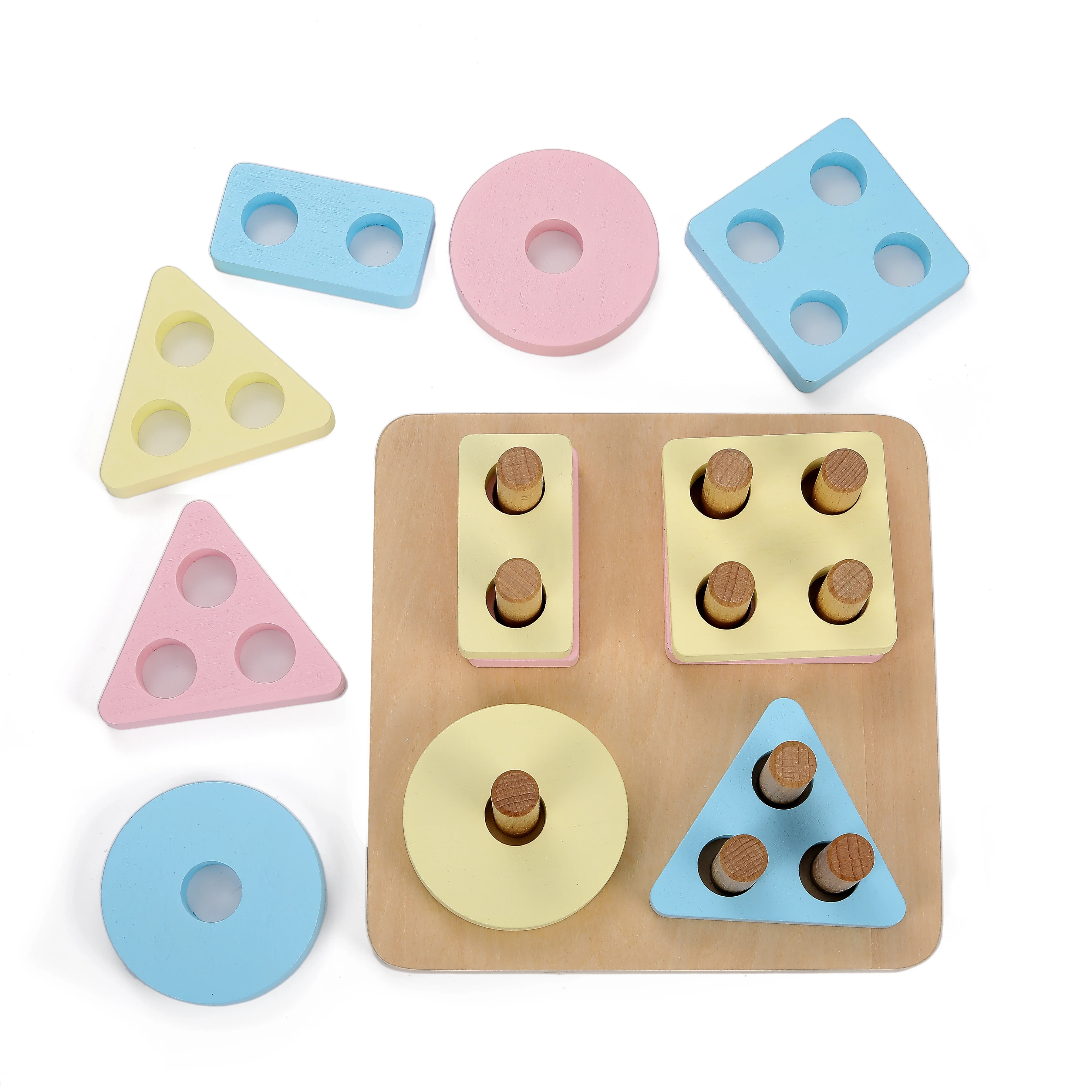 

Macaron Materials Montessori Toys For Girls Sensory DIY Education Blocks Baby Wooden Learning Puzzle Birthday Gifts For Child