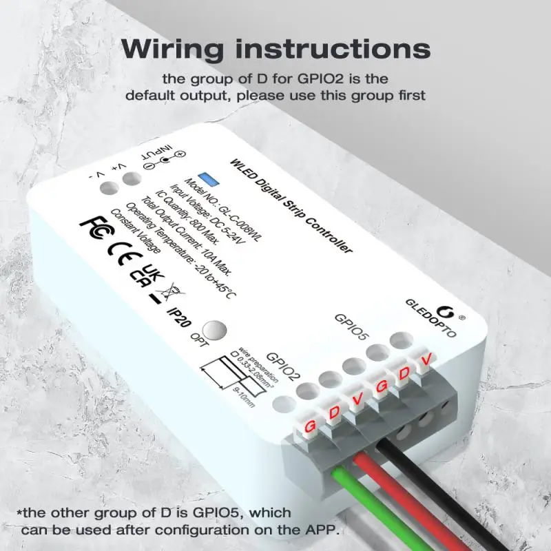 Светодиодный контроллер яркости ESP32 WLED с микрофоном