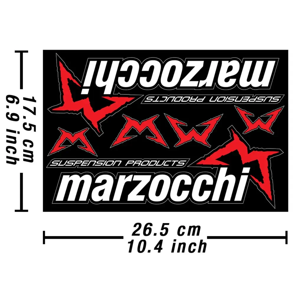 Для вилок Marzocchi, наклейки, сверхмощный виниловый графический ламинированный клей (art.: 3920cb16f006b) - 3920cb16f006b