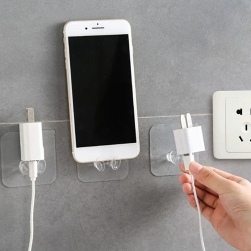 

10 шт., прозрачные настенные вешалки для дверей