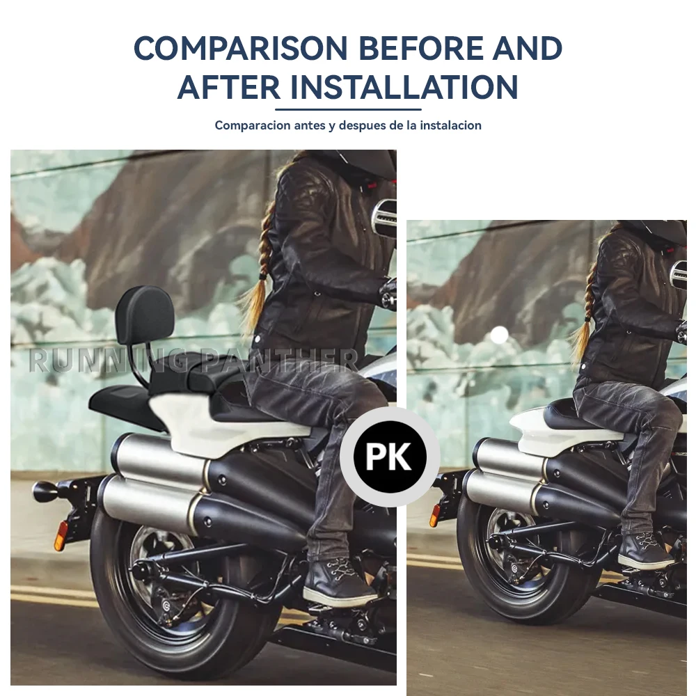 Комплект спинки крыла заднего сиденья водителя пассажира мотоцикла для Sportster S 1250