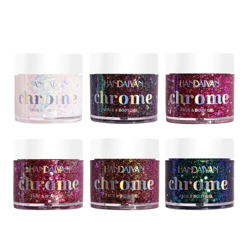 

Body Glitter Gel Long Lasting Waterproof Eyeshadow Stage Party Glitter Eyeshadow Drop Shipping