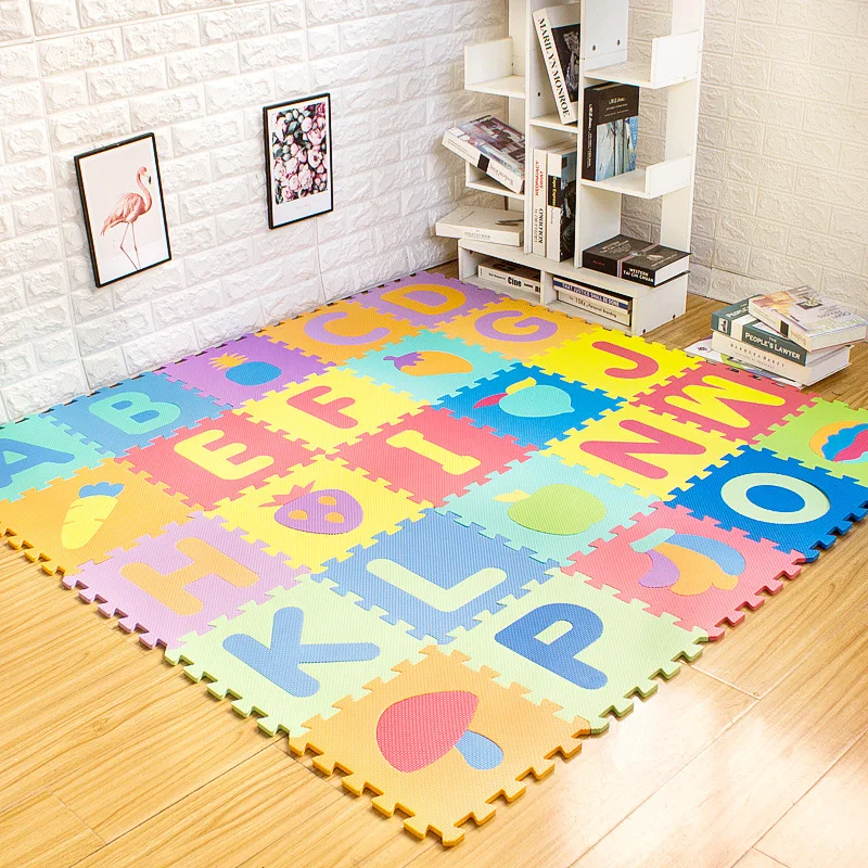

30x30cm Floor Mat For Children Baby Play Mat Kids Carpet Puzzle Mats EVA Foam Rug Children Room Activities Mat For Baby