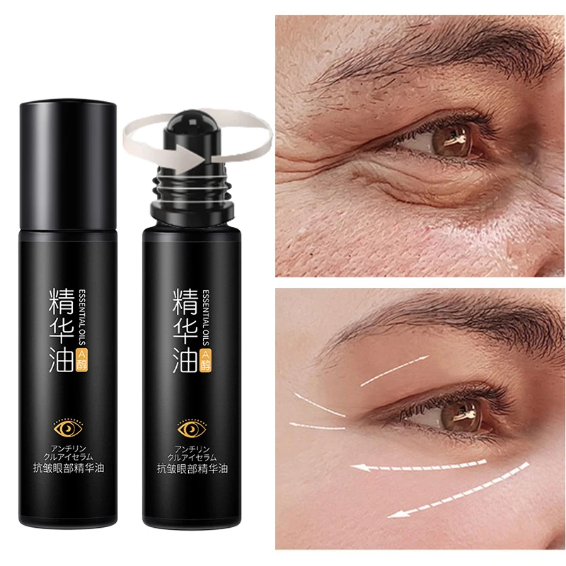 New Retinol Anti-Wrinkle Eye Cream Remove Dark Circles Lifting Firm Eye Bag Fade Fine Lines Roller Massager Eye Skin Care Serum