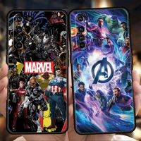 marvel the avengers phone case for oppo a12 a74 a76 a16 find x5 a95 a52 a53 a54 a15 reno 6 z 7 pro a9 2020 5g silicone shell bag