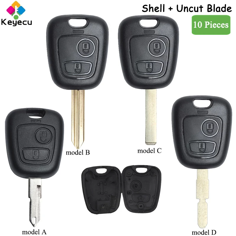 Пульт дистанционного управления KEYECU для автомобильного ключа 10 шт. чехол с