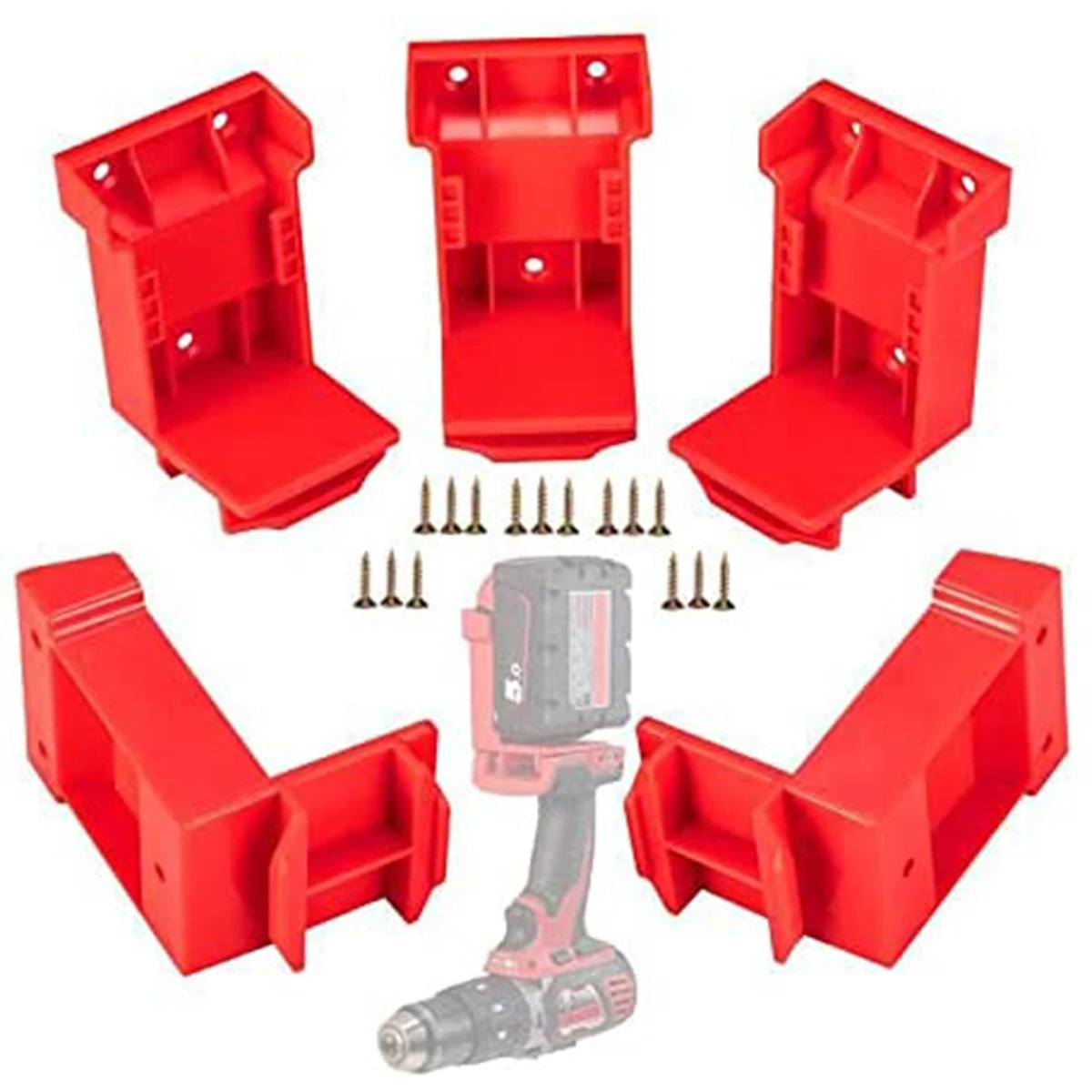 5Pcs Battery Tools Machine Drill Holder for Dewalt 18/20V Mi