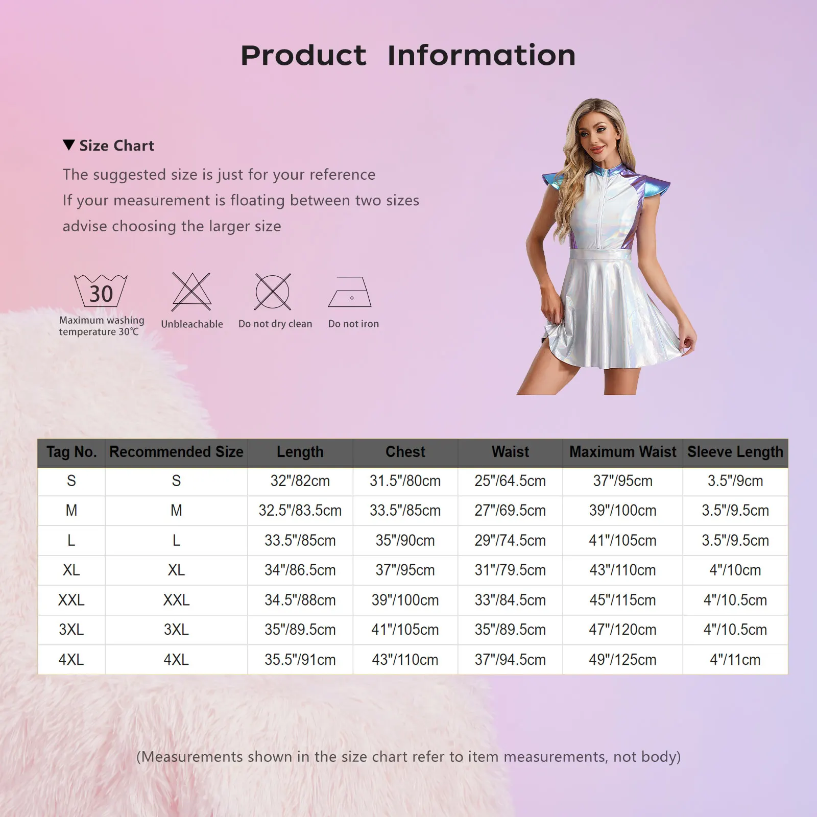 Женское блестящее мини-платье трапециевидной формы костюм для ролевых игр