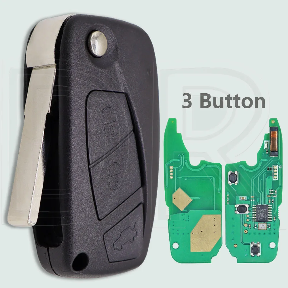 

DR ID46 PCF7941 чип 433 МГц замена SIP22 откидной автомобильный дистанционный ключ для Fiat Panda 2003-2012