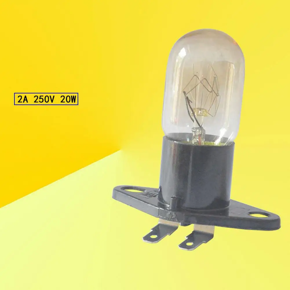 

Light Bulb Microwave Ovens Bulb 250V 5.6 X 2.1cm Black & Clear Microwave Light Bulb Microwave Oven 100% Brand New