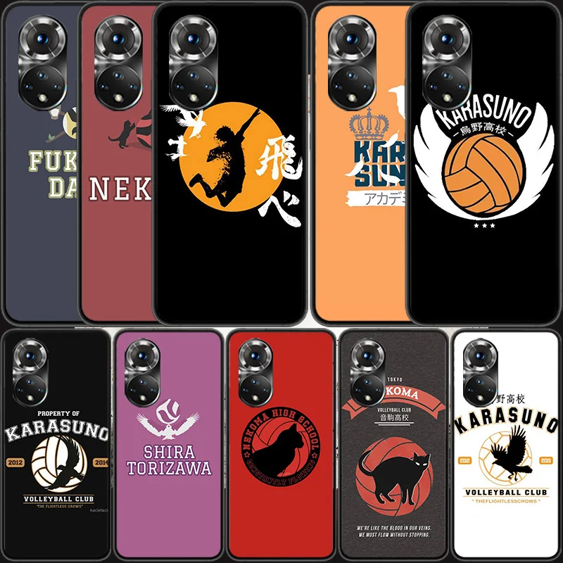 

Karasuno Nekoma Crest Phone Case For Huawei P Smart 2021 Y5 Y6 Y7 Y9 Honor 50 20 Pro 10 10I 9 9X Y9S 8 8A 8X 8S 7S Cover