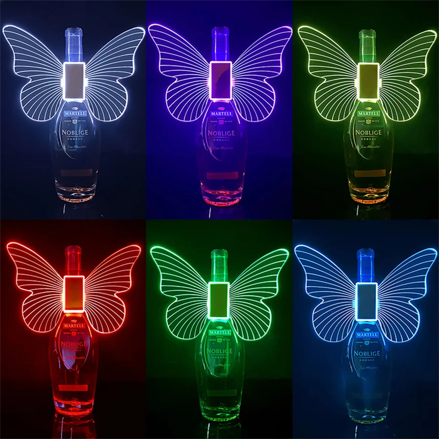 Светодиодная Стробоскопическая дубинка RGB светящиеся лампы в виде крыльев