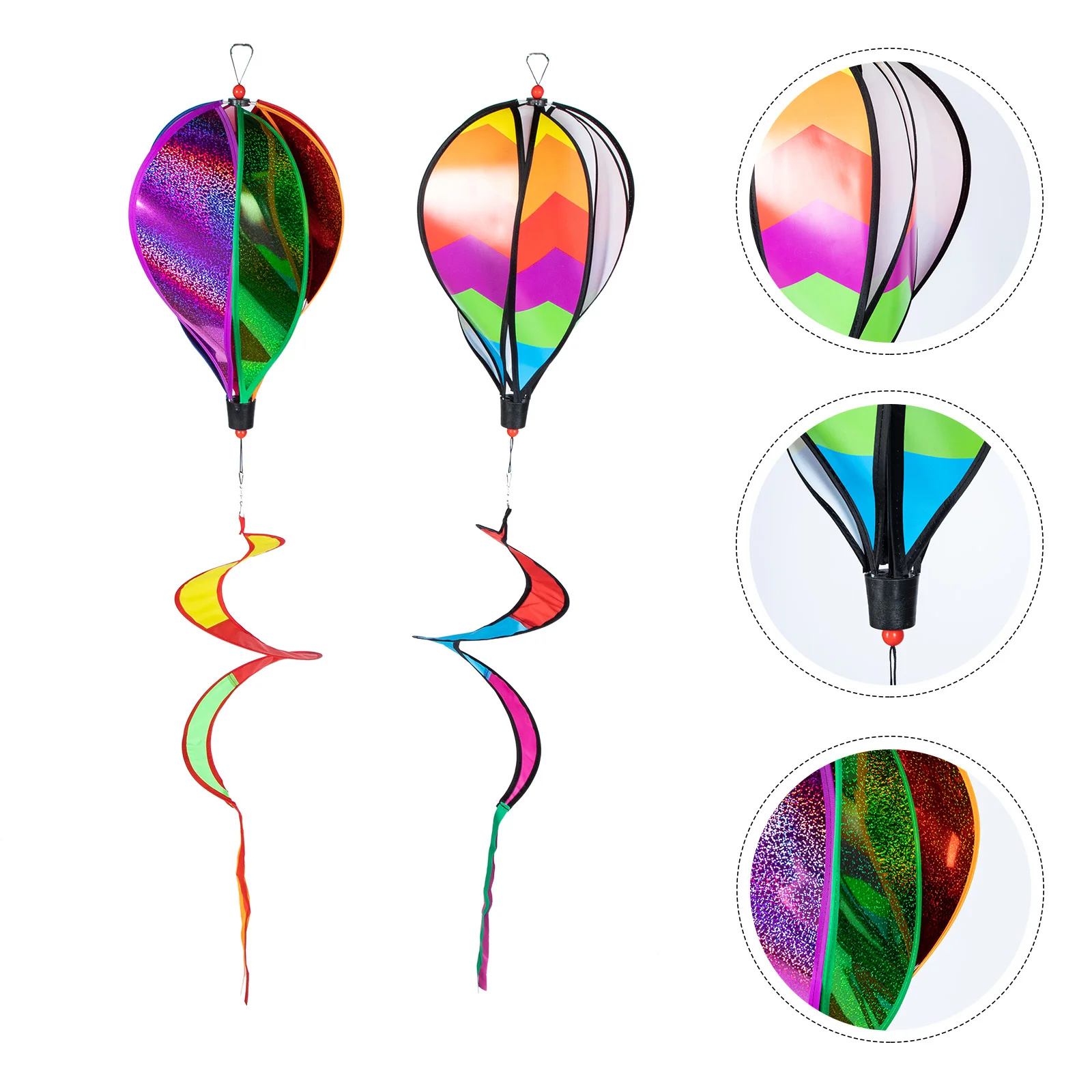 

2pcs Hanging Wind Spinners Outdoor Windmill Toys Garden Hanging Ornaments
