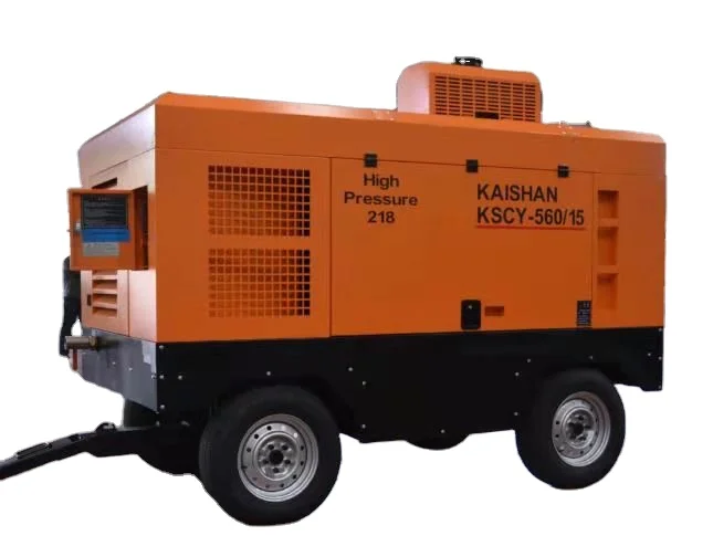 

High quality 8bar drilling mining and construction screw diesel air compressor