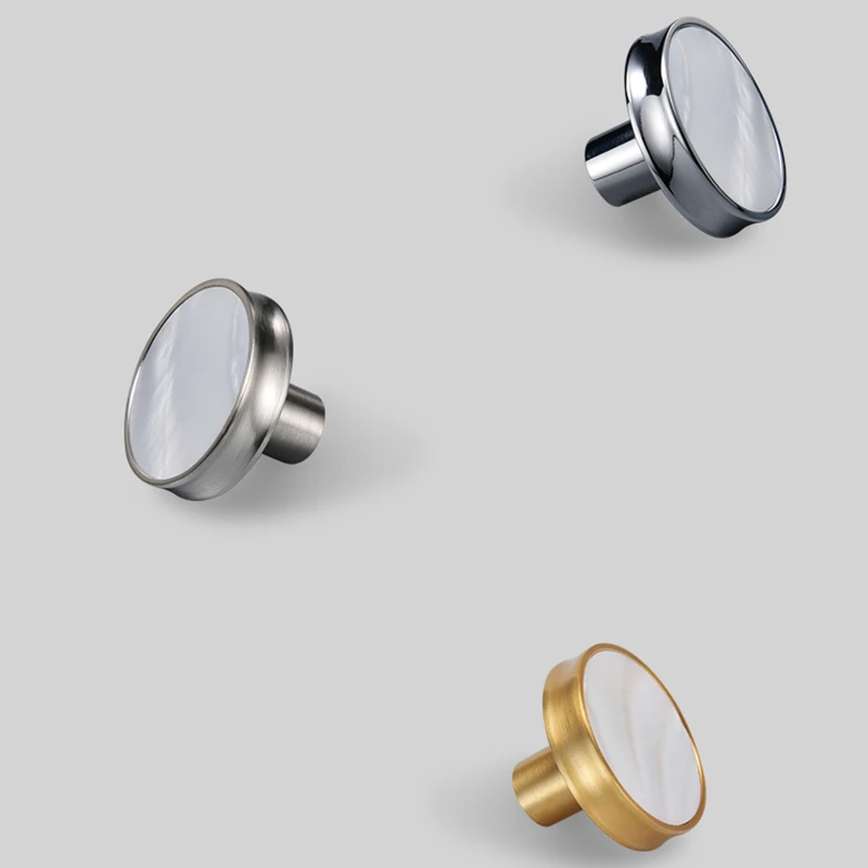 

Beauty 4PCS Zinc Alloy+Natural Shell Furniture Handles Drawer Pulls Cupboard Wardrobe Kitchen Shoe TV Wine Cabinet Pulls Knobs