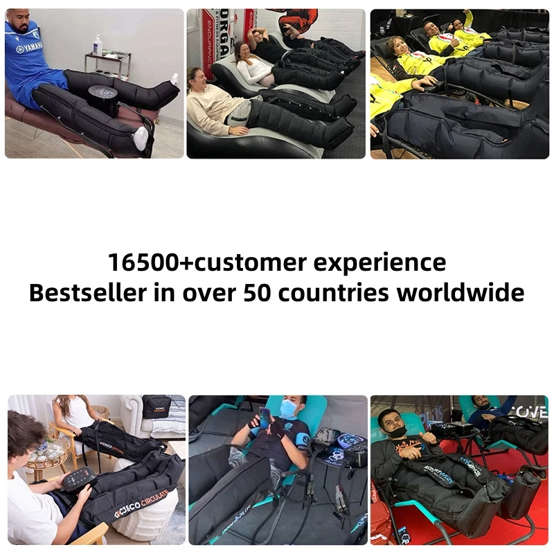 Новый шестикамерный воздушный волновой массажер с ЖК-экраном для мышц ног