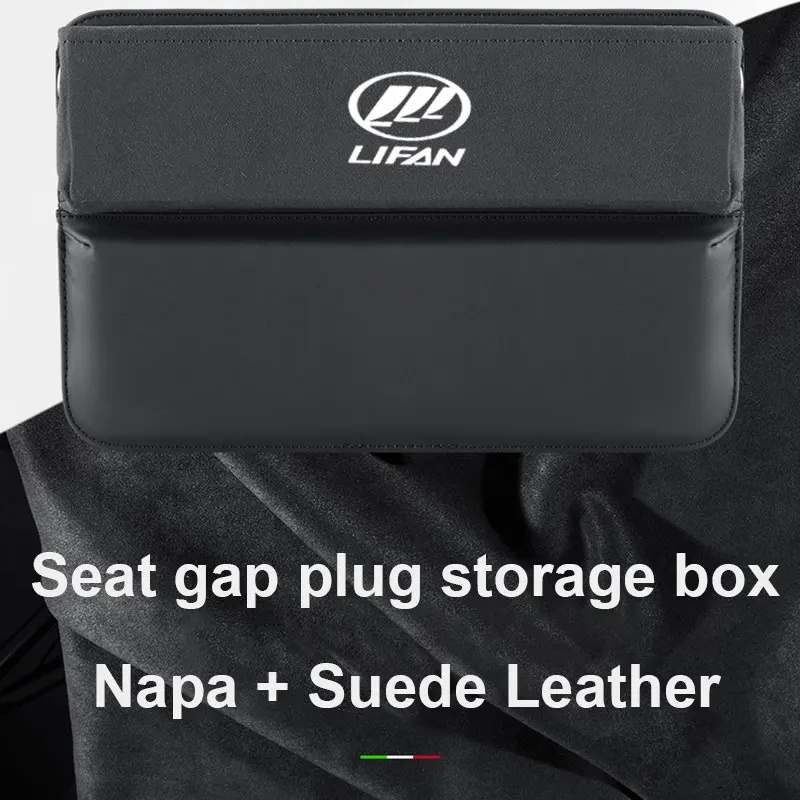 

Leather Car Seat Slit Gap Organizer Storage Box For Lifan Solano X60 X50 520 620 320 2020 125cc Car