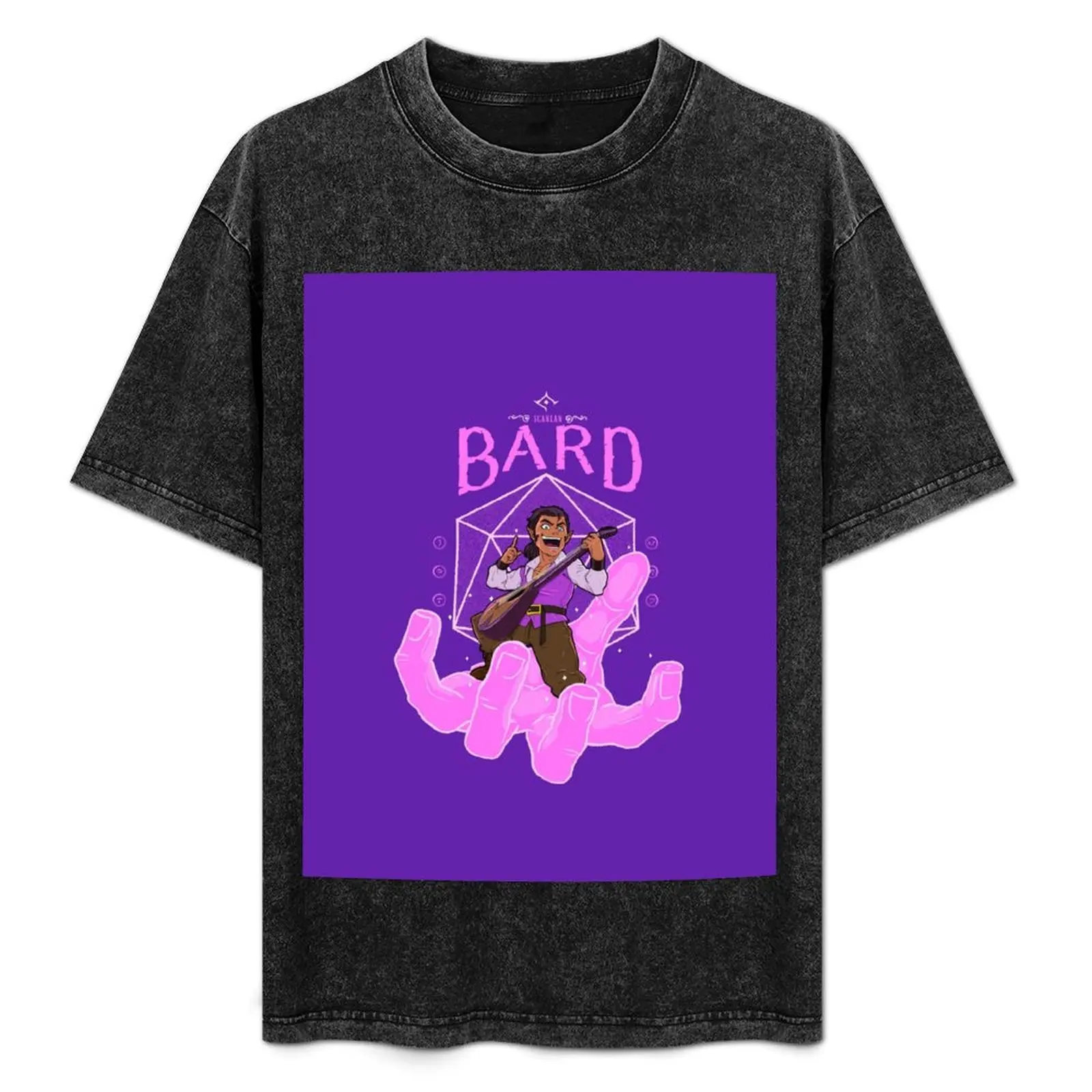 Футболка Scanlan Shorthalt: The Relentless Bard забавная рубашка хлопковая одежда в стиле каваи