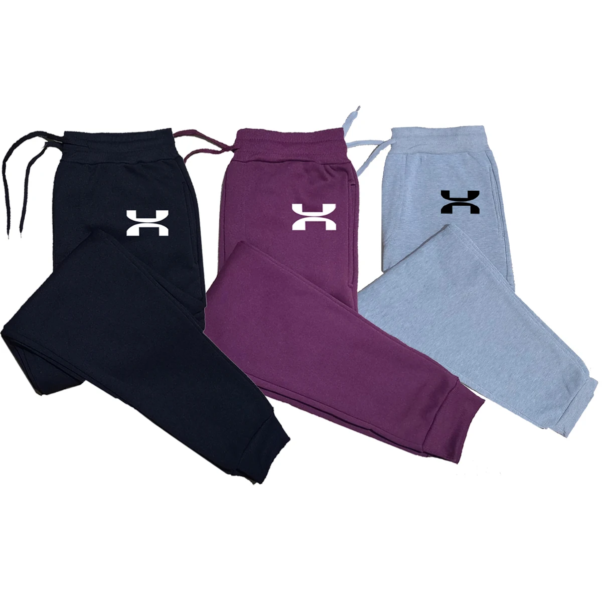 

2023 Prowow autumn and winter new men's casual pants sports jogging printed pants Harajuku Street pants elastic waist rope pants