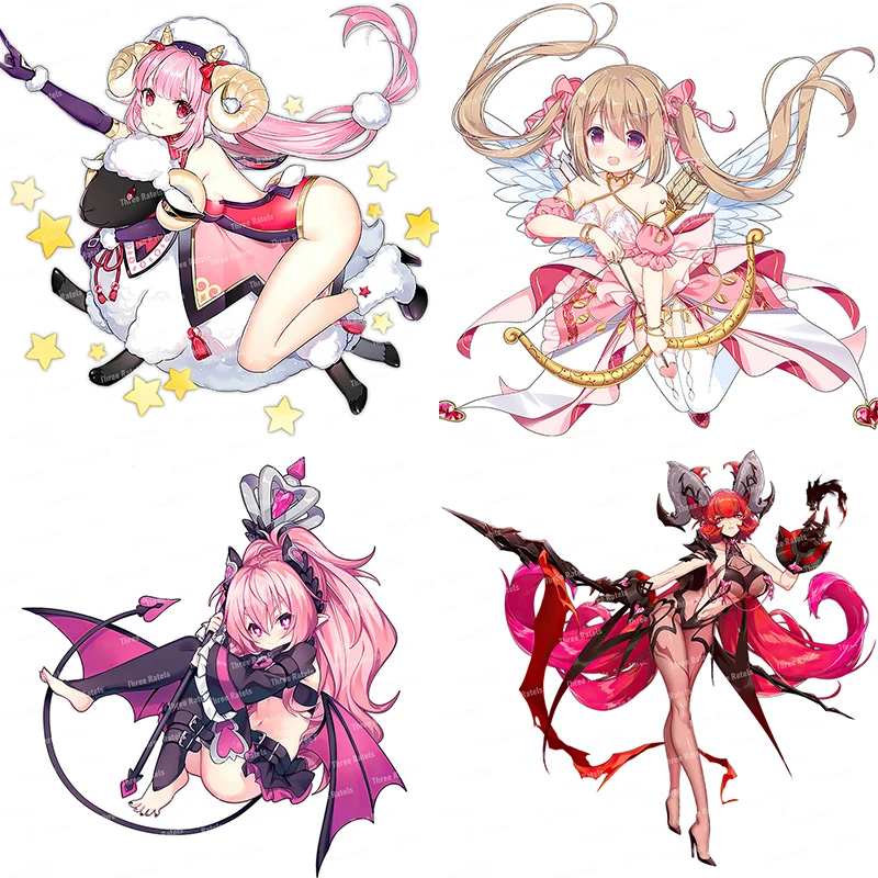 

Наклейки из аниме «Три Ratels CA58 Ark Order» для автомобиля, капота, ноутбука, домашний декор, водонепроницаемые наклейки