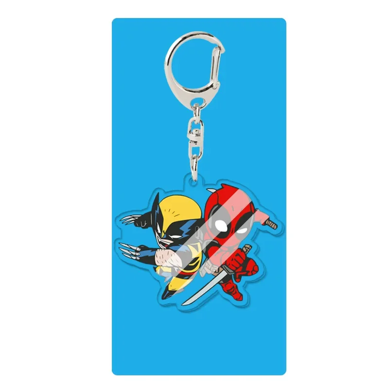 Новинка акриловый брелок Росомаха дэдпулс мультяшный аниме кулон в форме сумки