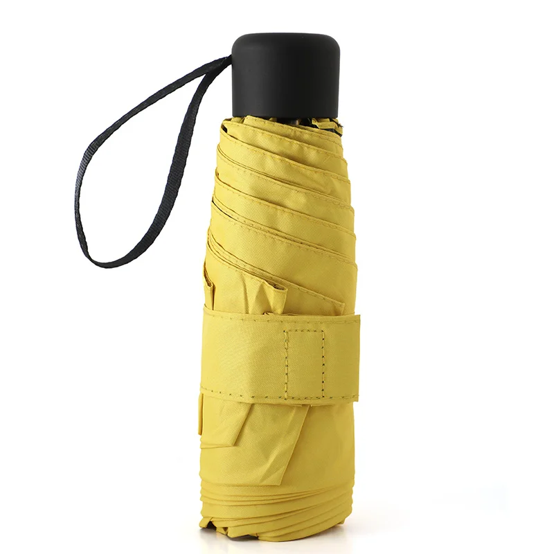 

Складной черный зонт из нейлона