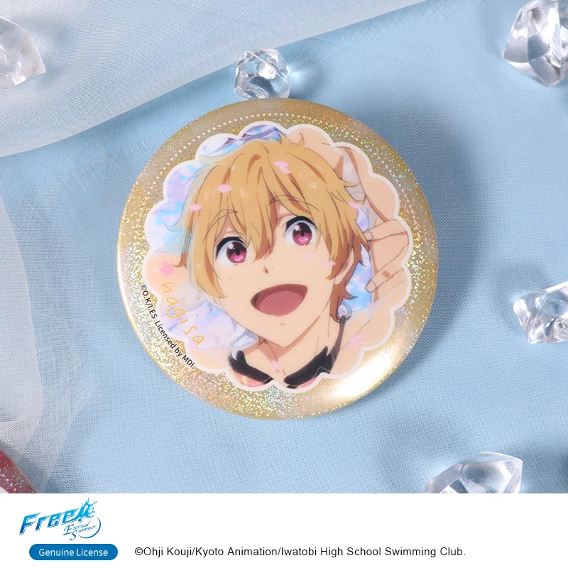 Бесплатно! Оригинальный комикс значок Рин масуока Макото Тачибана Haruka Nanase