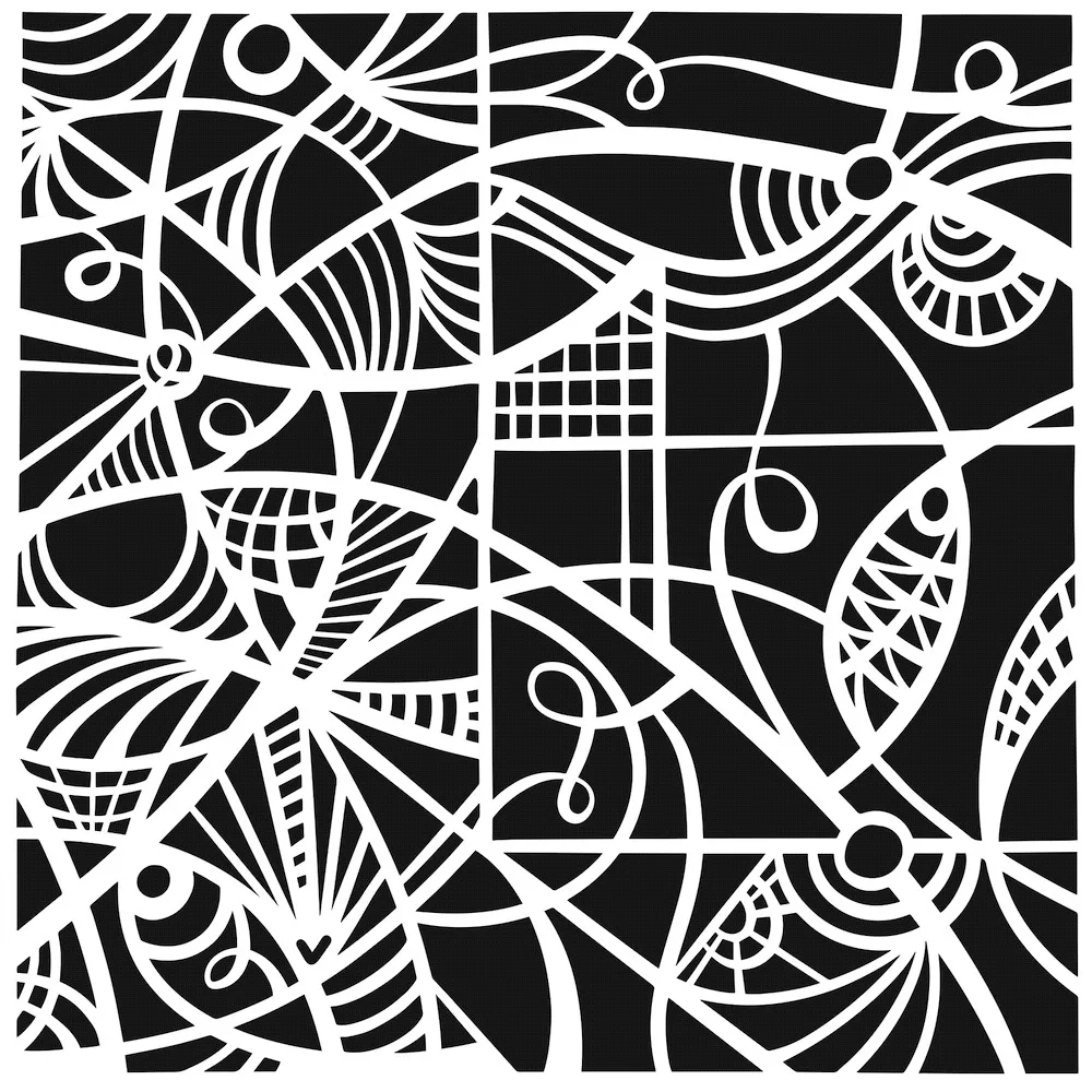 Patterned Glass 6x6 Stencil New Metal Cutting Stencil 2023 Scrapbook Diary Decoration Embossing Template Diy Greeting Card 2023