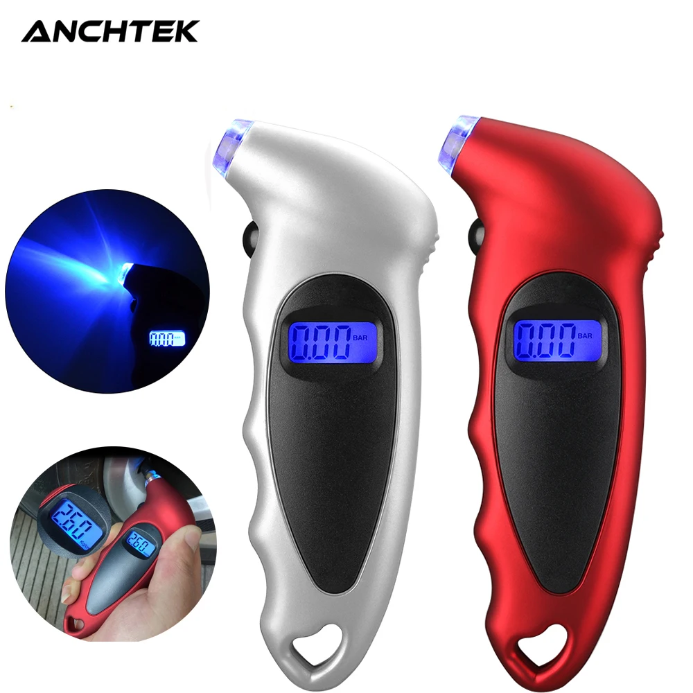 

Anchtek Tire Pressure Gauge Backlight High-precision Digital Car Tire Air Pressure Monitoring LCD Display Auto Diagnostic Tools