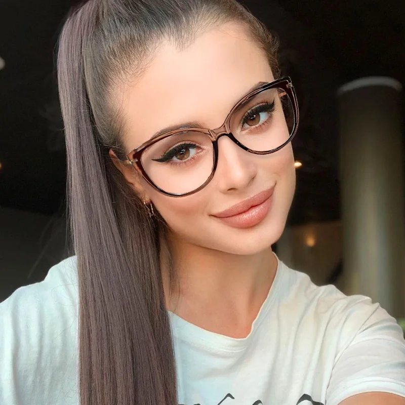 Женская оправа для очков с блокировкой синего света модельерский бренд UV400