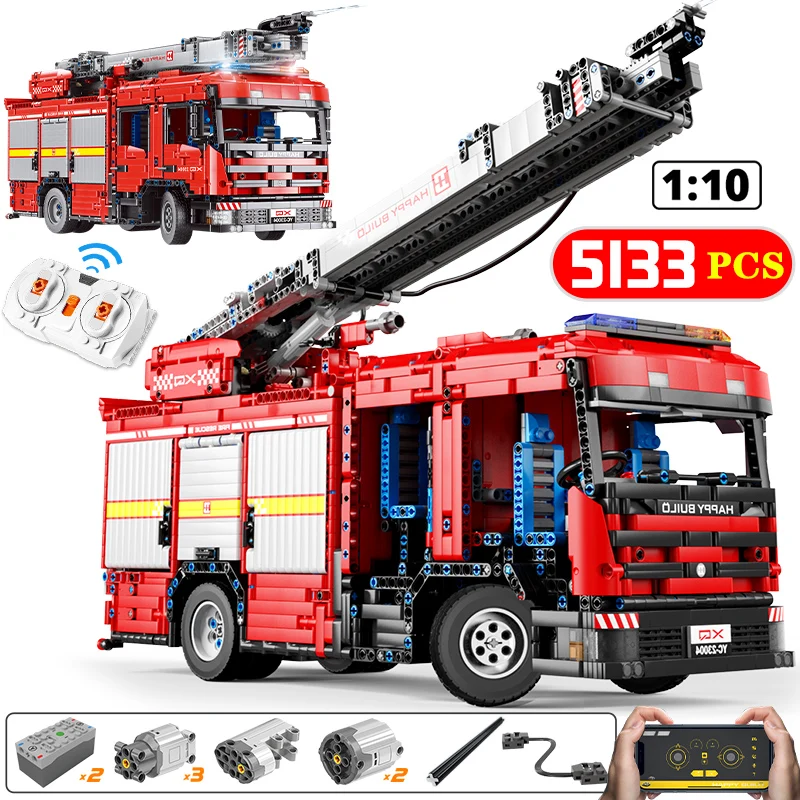 

5133Pcs City Remote Control Technical Engineering Car Building Block RC APP Programing Water Truck Bricks Toys For Kids Gifts