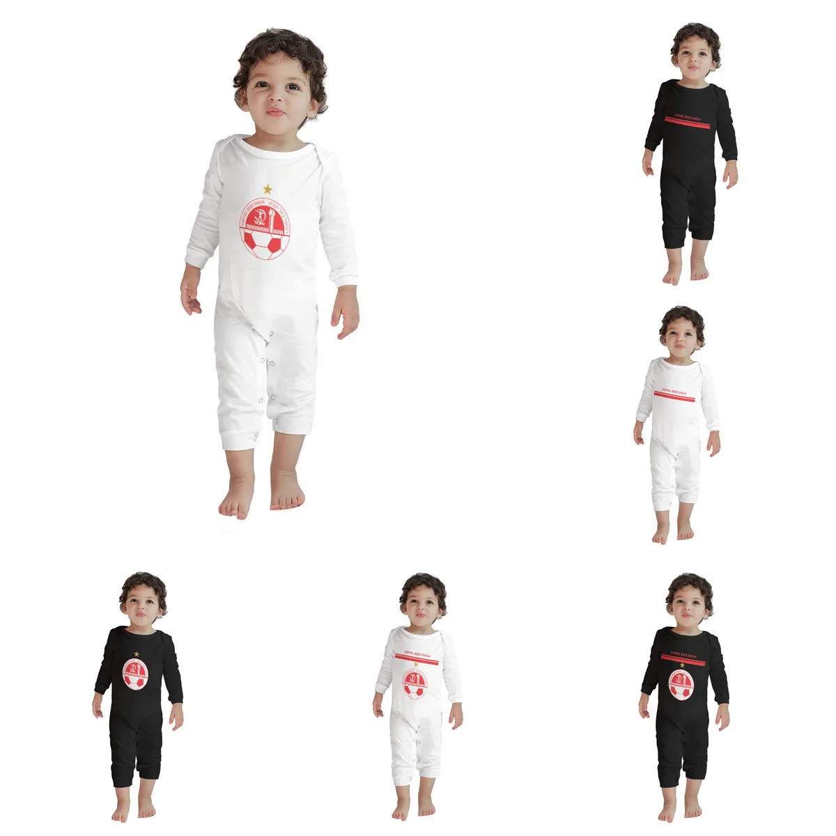 

Hapoel Beer Sheva 0-2 Years Old Spring Autumn Long Sleeve Jumpsuit Baby Jumpsuit Boys Girls Jumpsuit Cotton Jumpsuit