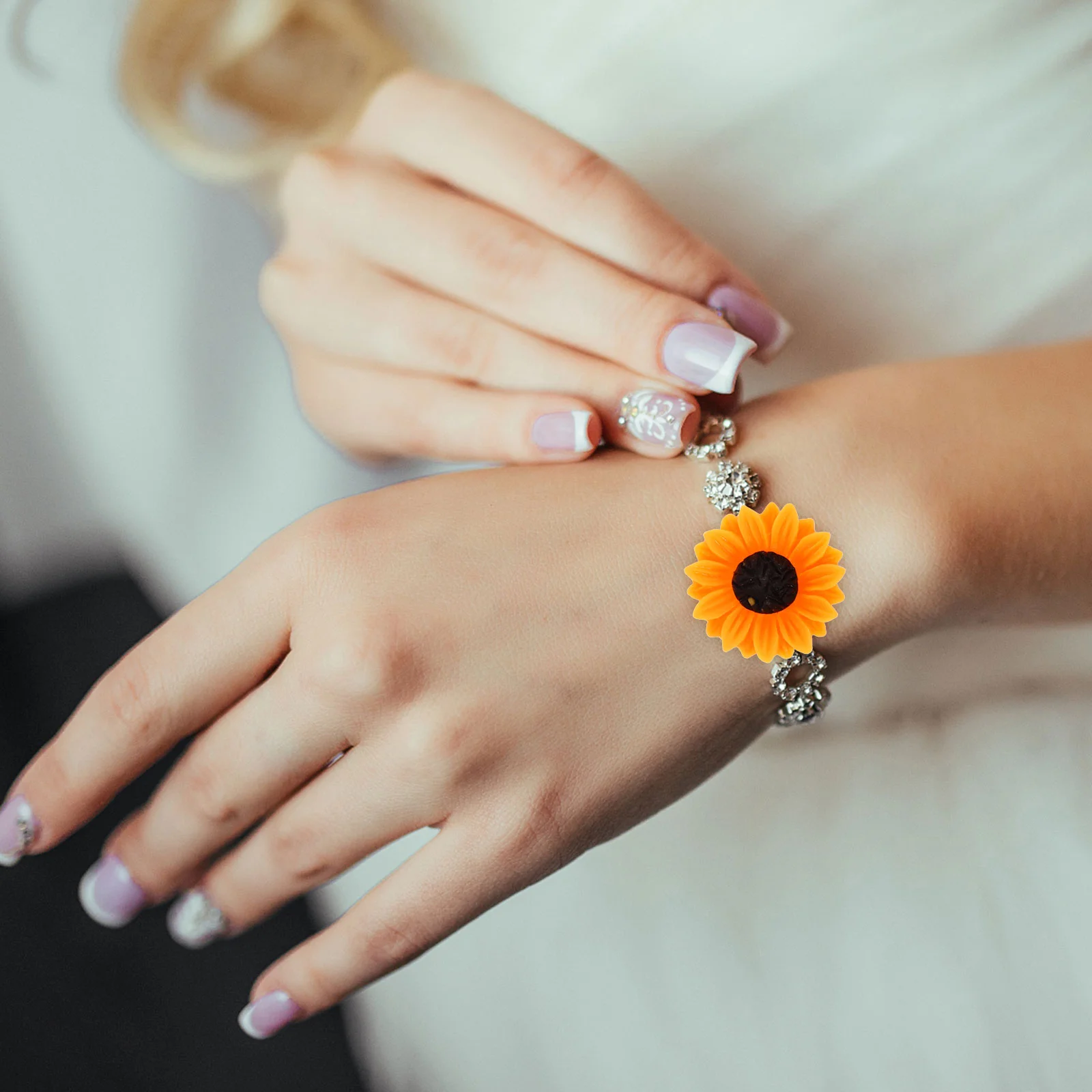 Цветочная гирлянда для стола головные уборы из смолы с ромашками подвески