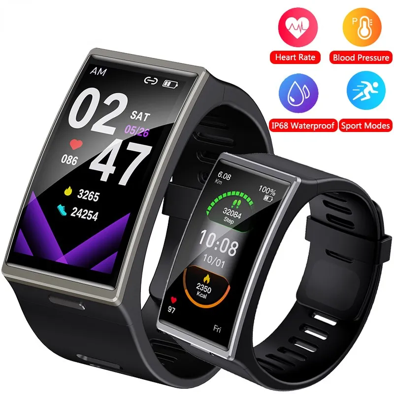 

2022 New DM12 Screen Smart Bracelet IP68 Wateroroof Heart Rate Blood Pressure Monitor Smart Watch Fitness Tracker Men 1.91"HD