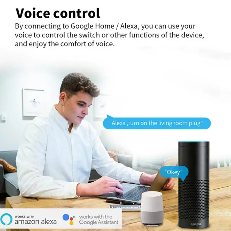 

Смарт-розетка Zigbee с таймером, 20 А, евровилка