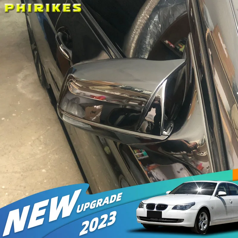 Черное зеркало из углеродного волокна для BMW 5 6 7 серии E60 E61 E63 E64 F01 F02-F04 F06 F07 F10 F11 F12