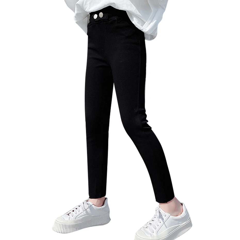

Girls Slim Pants Thick Warm Children Leggings For Girls Casual Children Pants Winter Children's Clothes