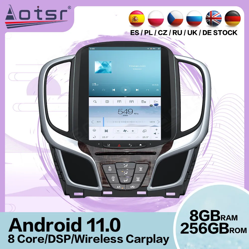 

Автомобильный радиоприемник Tesla Screen Android 11 для Buick Lacrosse 2015 2016 2017 2018 2019 2020 GPS Navi Стерео автостерео