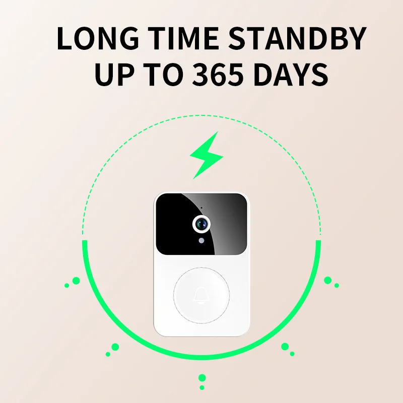 Xiaomi WIFI Doorbell Smart Home Wireless Phone Door Bell Camera Security Alarm Video Intercom HD IR Night Vision For Apartments - купить по