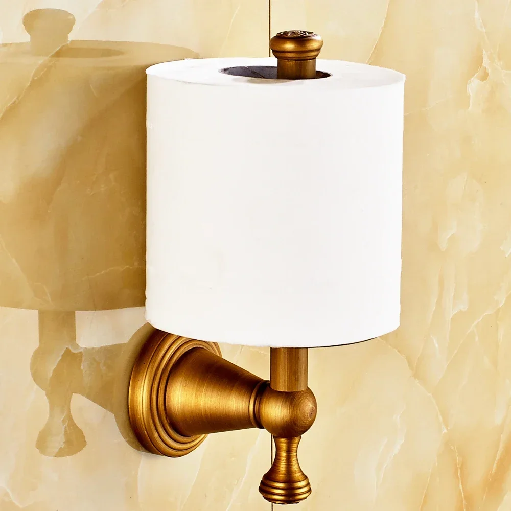 AUSWIND черный масляный бронзовый держатель для туалетной бумаги латунный стоячий