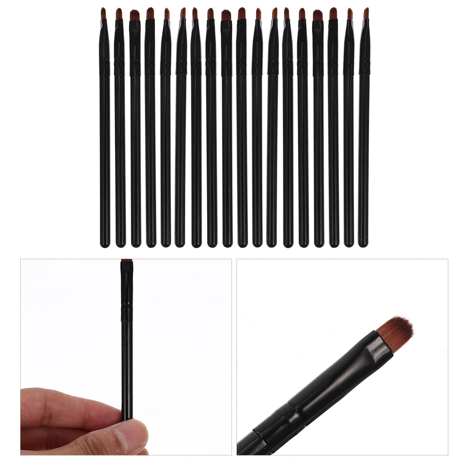 

Brushes Brush Makeup Set Eye Concealer Shadow Eyeliner Eyeshadow Tools Tool Essential Flat Kit Portable Concealers Handlenose