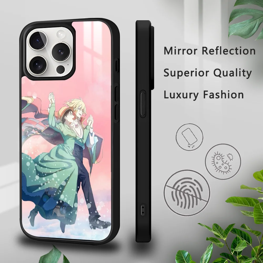 H-Howls Moving C-Castle Phone Case For iPhone 16 15 14 13 12 11 Pro Xs Max Mini Plus Celulares Hard Funda