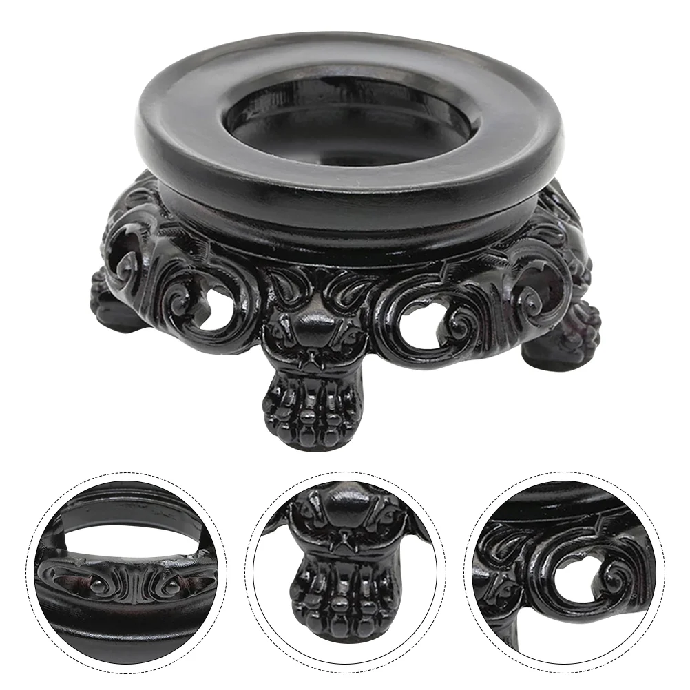 

Crystal Ball Bracket Holder Office Stand Base Round Pendulum Resin Dinner Table Decor